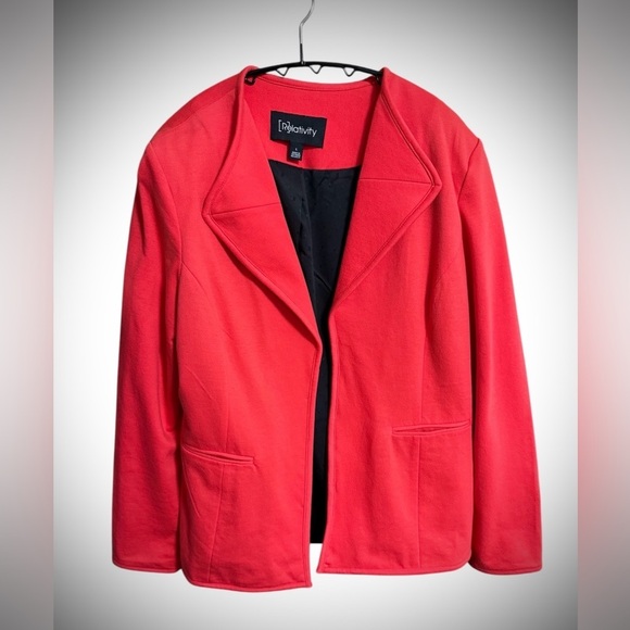 Relativity Jackets & Blazers - Relativity Vibrant Red with Black Detail